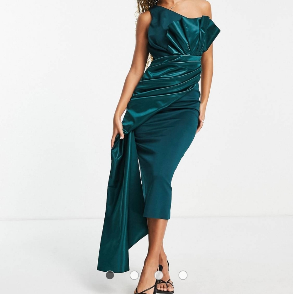 ASOS FAN MIDI DRESS NWT
